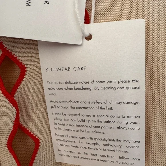 Zimmermann Beige and Red Midi Dress - Picture 9 of 9